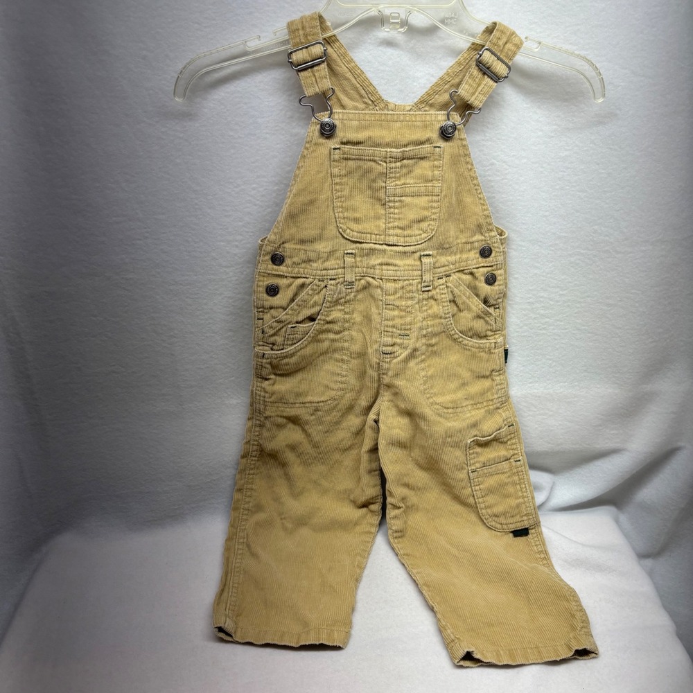 Lee Kids Corduroy Overalls Tan Toddler Size 3T‎ Bib Pants Casual